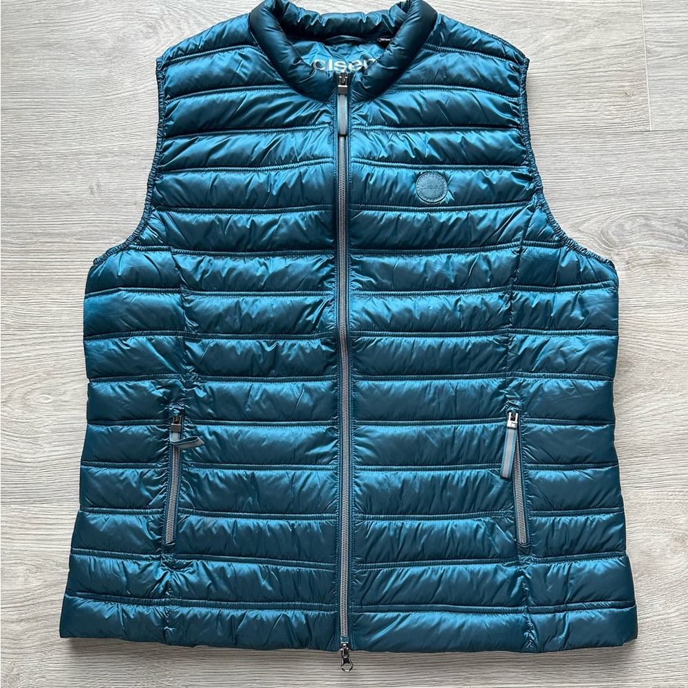 Elegant Teal Quilted Women's Vest